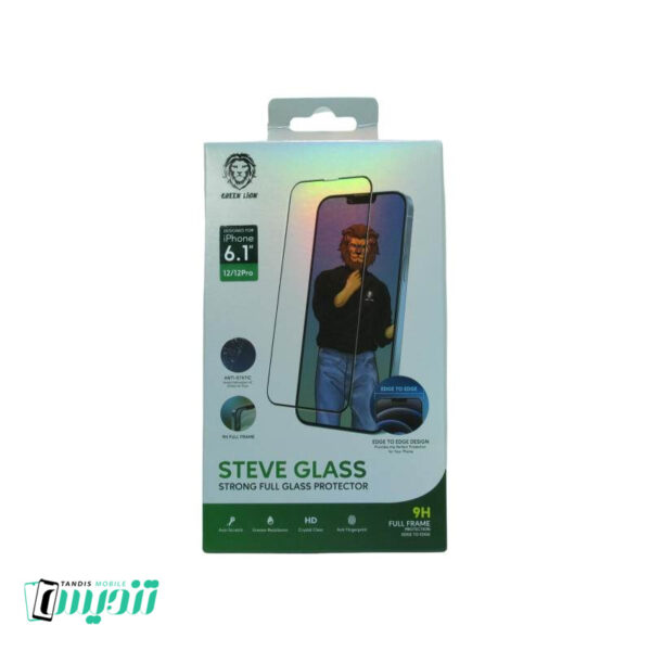 محافظ صفحه نمایش گرین مدل Steve Glass مناسب برای گوشی موبایل اپل iPhone 12/12Pro