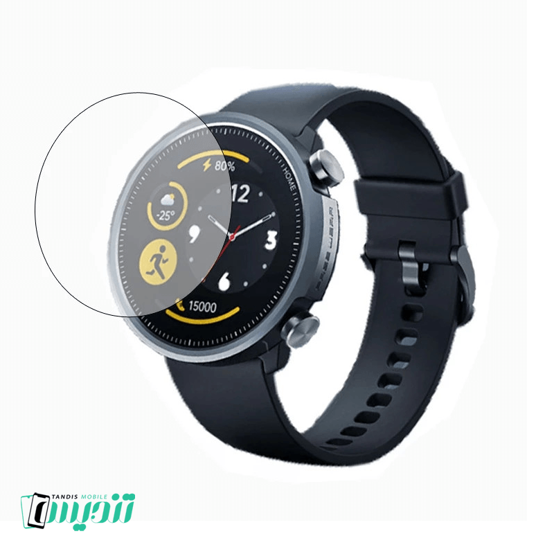 محافظ صفحه نمایش گلس مناسب ساعت هوشمند Mibro A1